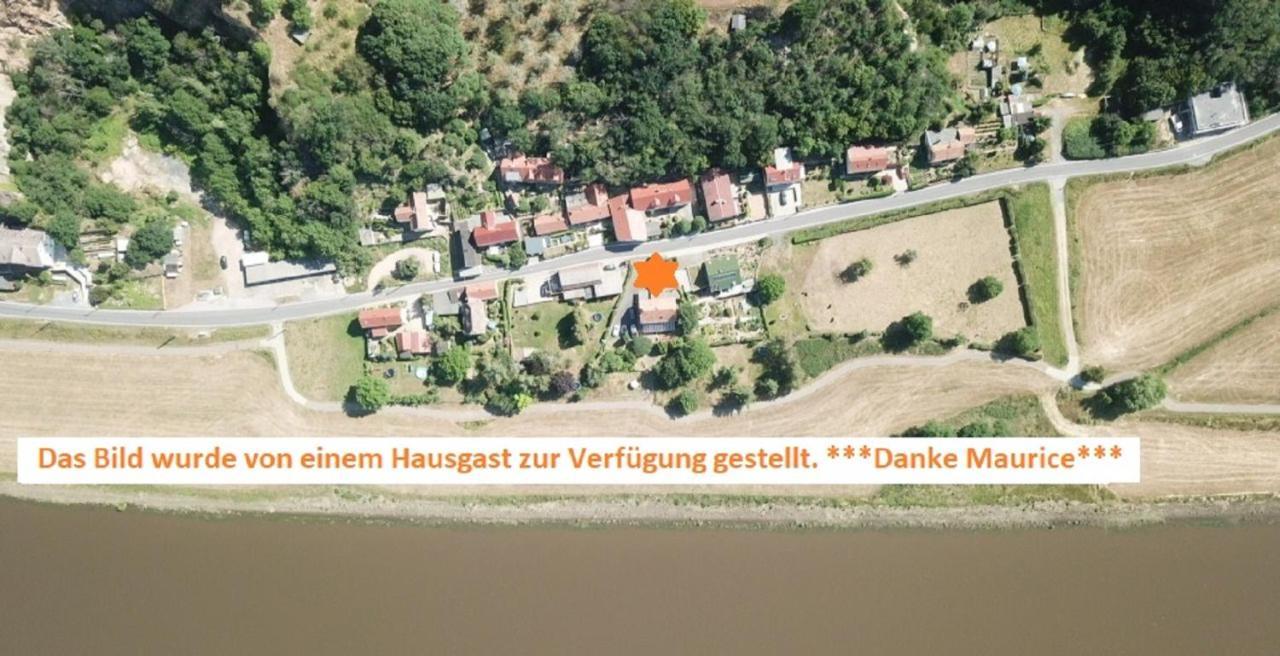 Pension Elbkiosk Kleinzadel Exterior foto